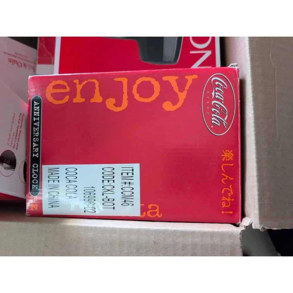 Vintage 2002 Coca-Cola Coke Bottle Anniversary Dome Clock 7